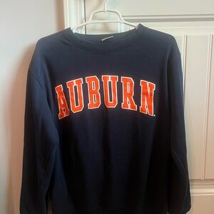 MV Sport Navy Sweatshirt with Orange Lettering